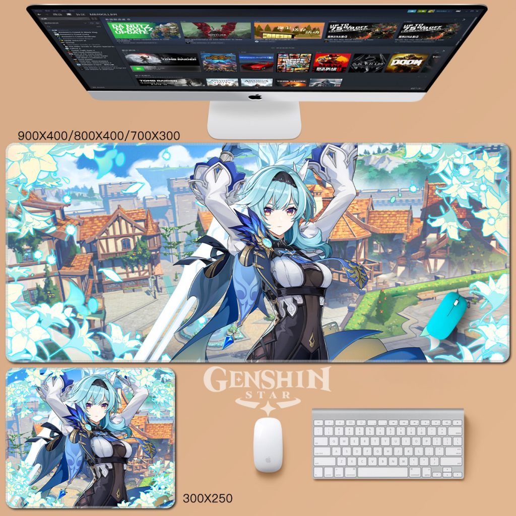 Genshin Impact 3D Boob Mouse Pad Gaming Soft Mouse Pad Eula Genshin