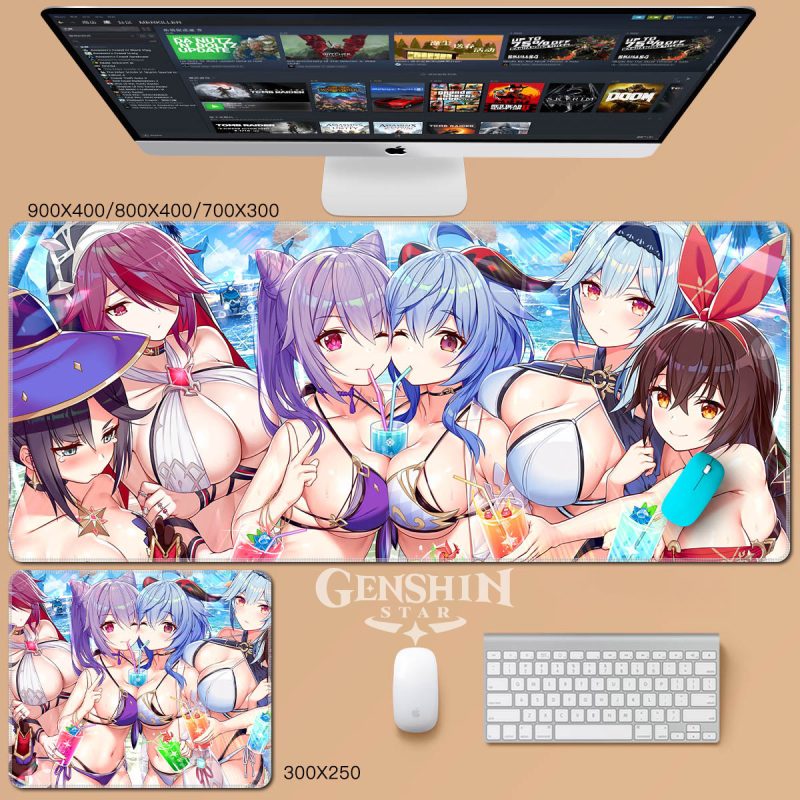 Genshin Impact Mouse Pad-Summer Bikini