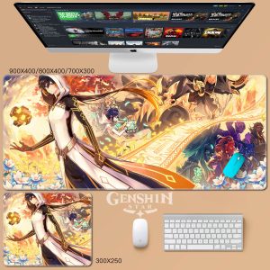 Genshin Impact Mouse Pad-Zhongli & Venti
