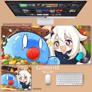 Genshin Impact Mouse Pad-shining paimon