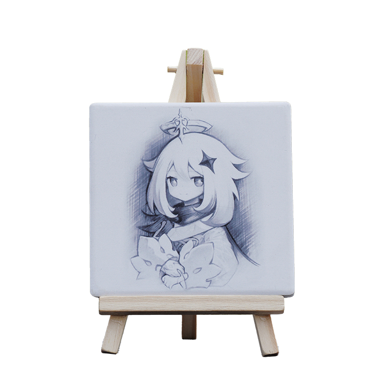 Genshin Impact Paimon‘s Portrait draw by albedo