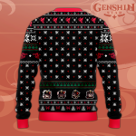 Genshin Impact Sweatshirt - Hutao Christmas Sweatshirt-2