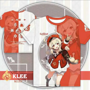 Genshin Impact T-Shirts – Anime Kawaii Klee 3D Printing T-shirt
