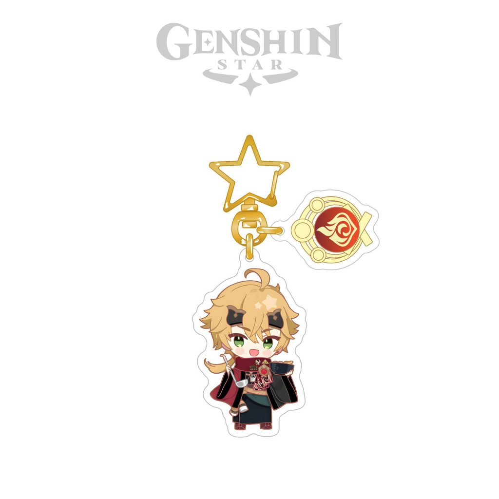 Genshin Impact Keychain Inazuma's Character Thoma Genshin Star