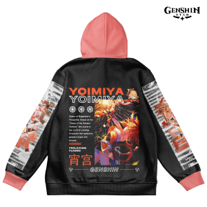 Yoimiya Fireworks Genshin Impact Streetwear Hoodie back