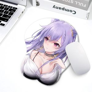 Genshin Impact 3D Breast Mouse Pad Keqing Mouse Pad