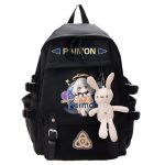 Genshin Impact Backpack Casual Bag - paimon-black