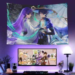 Genshin Impact Tapestry Room Decor - Song of the Wind