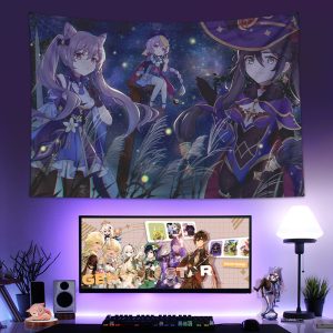 Genshin Impact Tapestry Room Decor - Summer Night