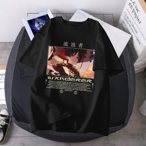 Genshin Impact Wanderer Over Size T-Shirts