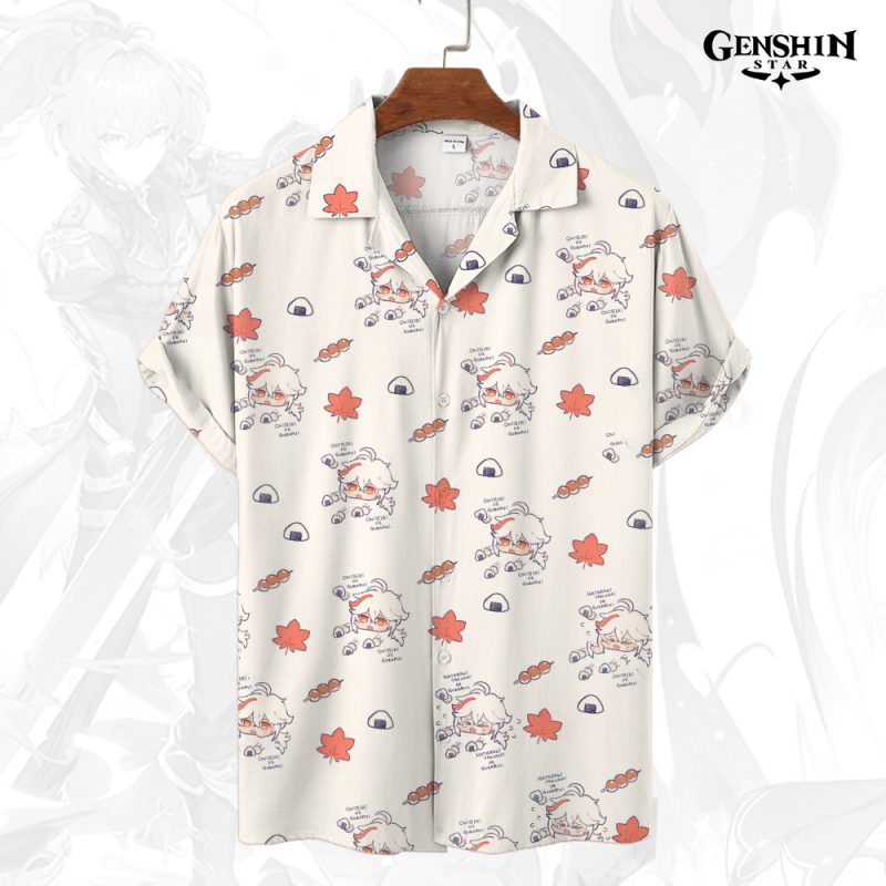 Genshin Impact Button-Up Shirt Kazuha