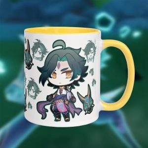 Kawaii Genshin Impact Xiao Mugs Water Cup Coffe Mug