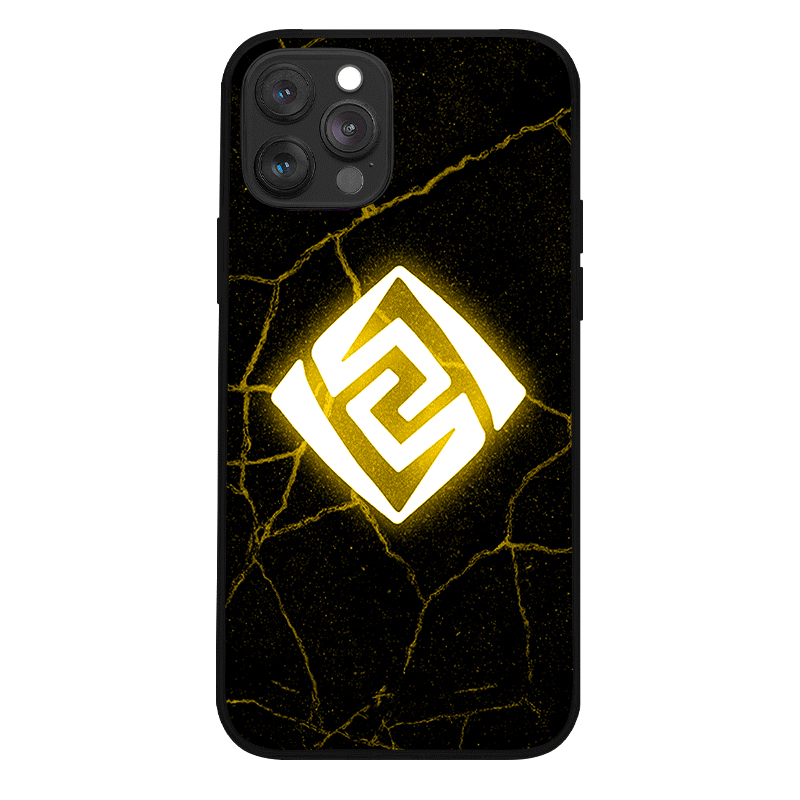 New Genshin Impact Geo Element LED Phone Case